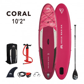 Isup Aqua Marina Coral 10’2 All Around Advanced Series Inflatable & Foldable