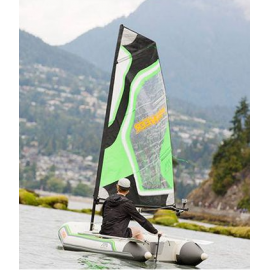 BOATS AQUA MARINA PIONEER OP-277 SAILING DINGHY INFLATABLE & FOLDABLE WITH ALUMINUM DECK & SAILING KIT (Sold with Bag - No Box)